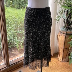 Aftershock beaded black skirt